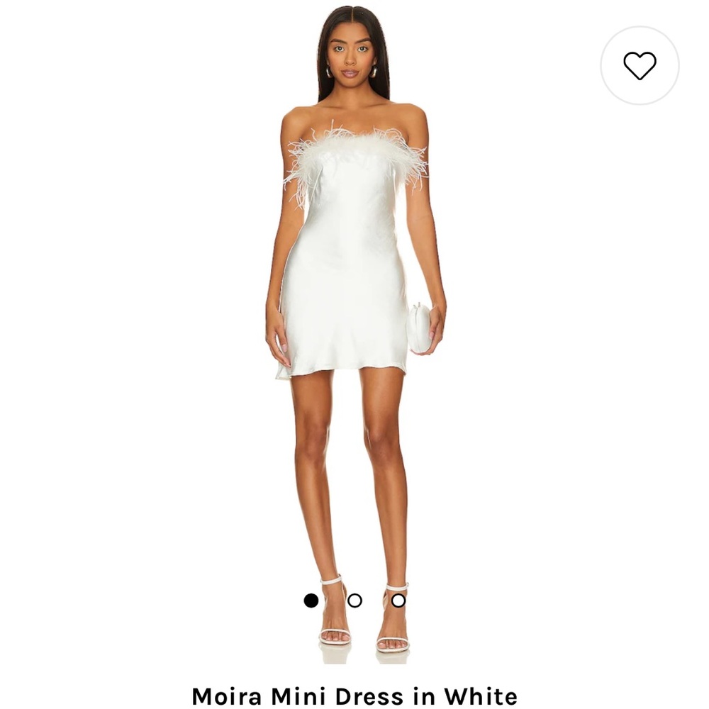 Revolve white strapless dress